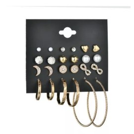 Deluxe 12x Set Aretes Pendientes Joyería Mamá, Abuela, Novia, Mujer