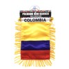 Colombian Small Car Flag Interior Rearview Mirror or Home Sticks