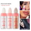 3 Color Highlighter Contour Powder Makeup,Brighten Body,Long-Lasting,Glitter,Shimmer, for Face and