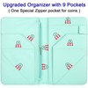 Server Book with Zipper Pocket,Waitress Book Wallet Notepad-Leaves