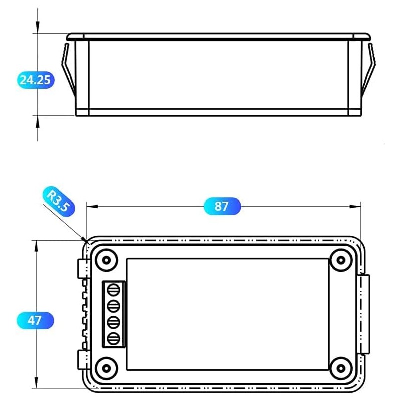 Fasizi AC 80-260V 100A Current Voltage Amperage Power Energy Panel
