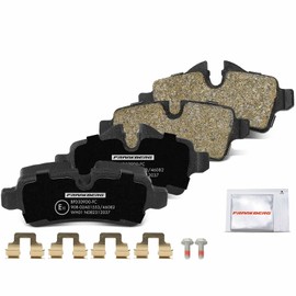 Frankberg Brake Kit Disc Pad Rear Axle Compatible with Min.i R56 1.4L-2.0L 2006-2013 Min.i Cabriolet R57 1.6L 2.0L 2007-2015 Min.i Clubman R55 1.4L-2.0L 2007-2014 Replace# 34216778327
