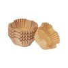 qiqee Square 300-Count Brown Cupcake Liners Muffin Linner No Smell,