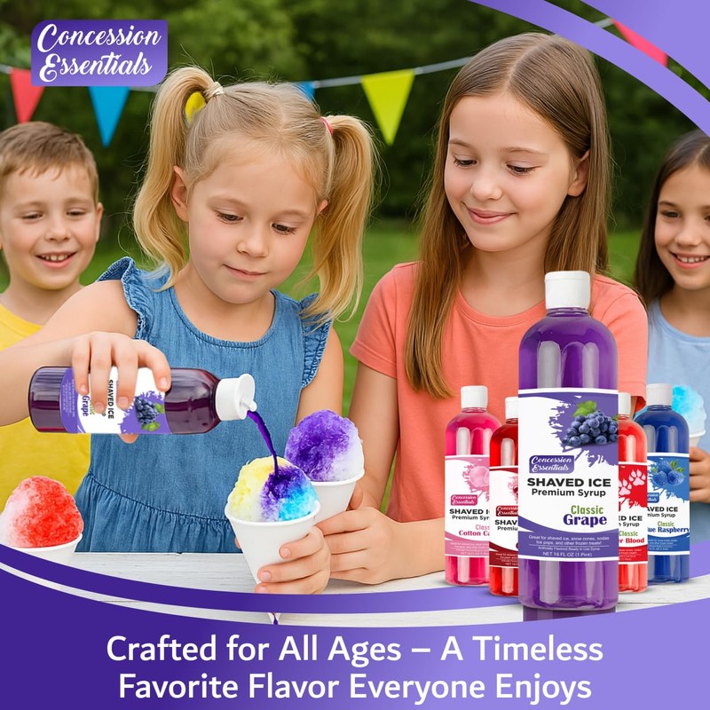 Concession Essentials – Ultimate Snow Cone Kit – Includes 5