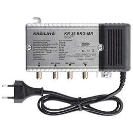 KREILING KR 35 BKG-MR TV signal amplifier - TV signal amplifiers (153 x 93 x 53 mm, Metallic)