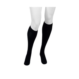 Juzo Assist 20-30 mmHg Knee High Closed Toe, Short Silicone, Black, IV