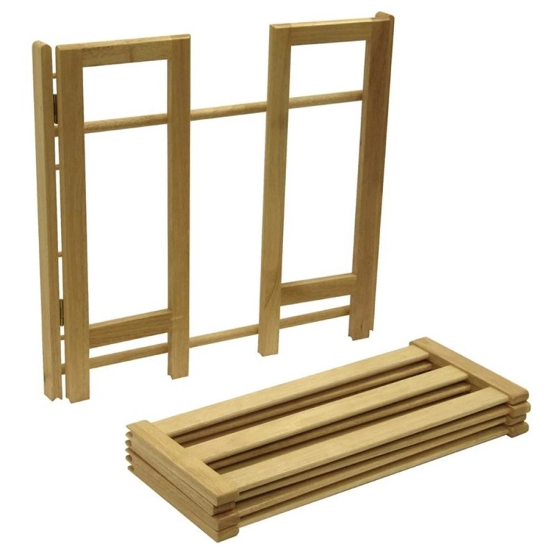 Winsome Clifford 4-Tiers Transitional Solid Wood Shoe Rack in Natural