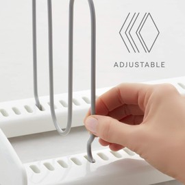 YouCopia StoreMore Organizador de gabinete ajustable para sartenes, hojas y tapas de ollas, grande, blanco