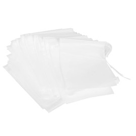 Bolsas de Filtro de Té, 100 Piezas Bolsas de Té Vacías no Tejidas, Desechables Hojas de Té Filtro para Bolsitas de Té Blancas con Cordón, Cordón Bolsa Vacía para Té de Hojas