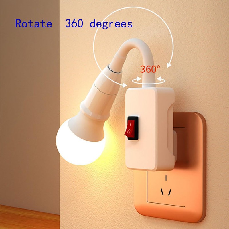 YCSSSD E26/E27 Plug in Light Socket, Light Socket Outlet Adapter,