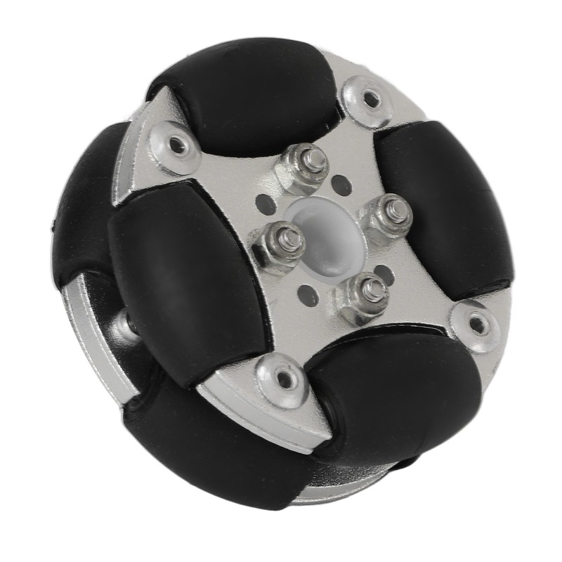 48mm Double Aluminum Alloy Omni Directional Wheel Loading 3kg for