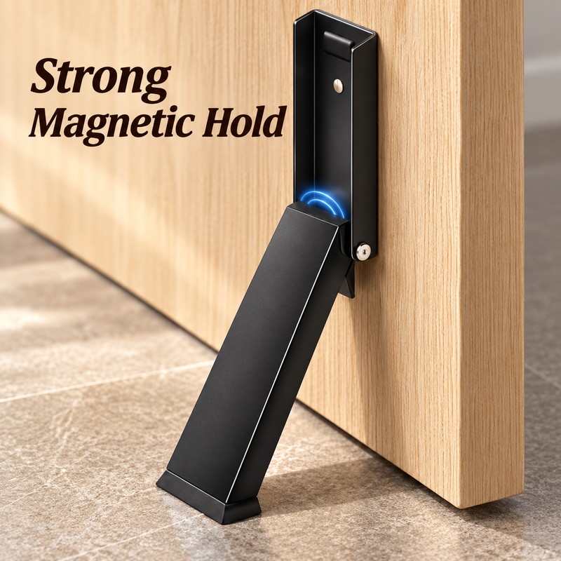 Magnetic Door Stopper Holder – Stainless Steel Door Catch with