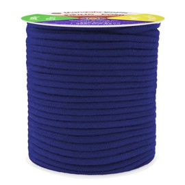 Mandala Crafts Soft Drawstring Replacement Rope Upholstery Crochet MacramŽ Cotton Welt Trim Piping Cord (Navy Blue, 4mm)