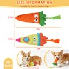 Sagildoq 2 Pack No Stuffing Dog Toys with Squeaker, Crinkle