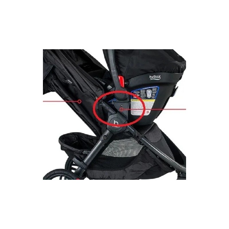 Britax B-Free and B-Agile Car Seat Adapter Receivers Right and