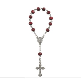 Rosario de Nuestra Señora de Guadalupe Rosa Perfumado Decenario con Estuche