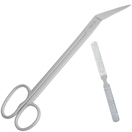 Long Handled Nail Scissors for Toenails with Rasp Nail File,Toe Nail Clippers for Seniors & Elderly Disabled for Extra Long Reach & Easy Cutting, Heavy Duty 19cm Podiatry Tools for Thick Nails