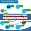 Knot Tying Practice Kit Pocket-Size Rehearse Hand Instrument & Depth
