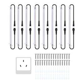 LED Plant Grow Light Strips 12-inch Full Spectrum Grow Lights for Indoor Plants Plug and Play 2.7W Plant Lights for Seedling Vegetable Flower Succulents Plants 8 Pack