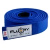 FLUORY Premium Cotton Brazilian Jiu Jitsu BJJ Belt (A0, BLue)
