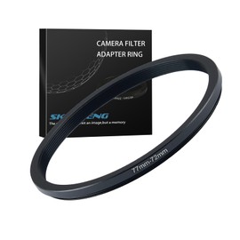 77mm to 72mm Step Down Ring Filter Adapter Metal Ring Step Down Rings Adapter Filter Compatible with All 72mm UV,CPL,ND,Lens Hood,Threaded Lens ect (77mm to 72mm)