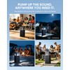 30W Portable Bluetooth Speaker, Deep Bass, IPX6 Waterproof, LED Lights