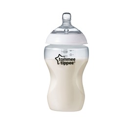 Tommee Tippee Closer to Nature Baby Bottles, Breast-Like Teat with Anti-Colic Valve, 340ml, Pack of 2, Clear