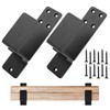 2 Pack Door Barricade Brackets for 2 X 4 Lumber,