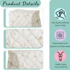 NJCXOLA Floral Pattern Quilted Cosmetic Bag Large Capacity Soft Cotton
