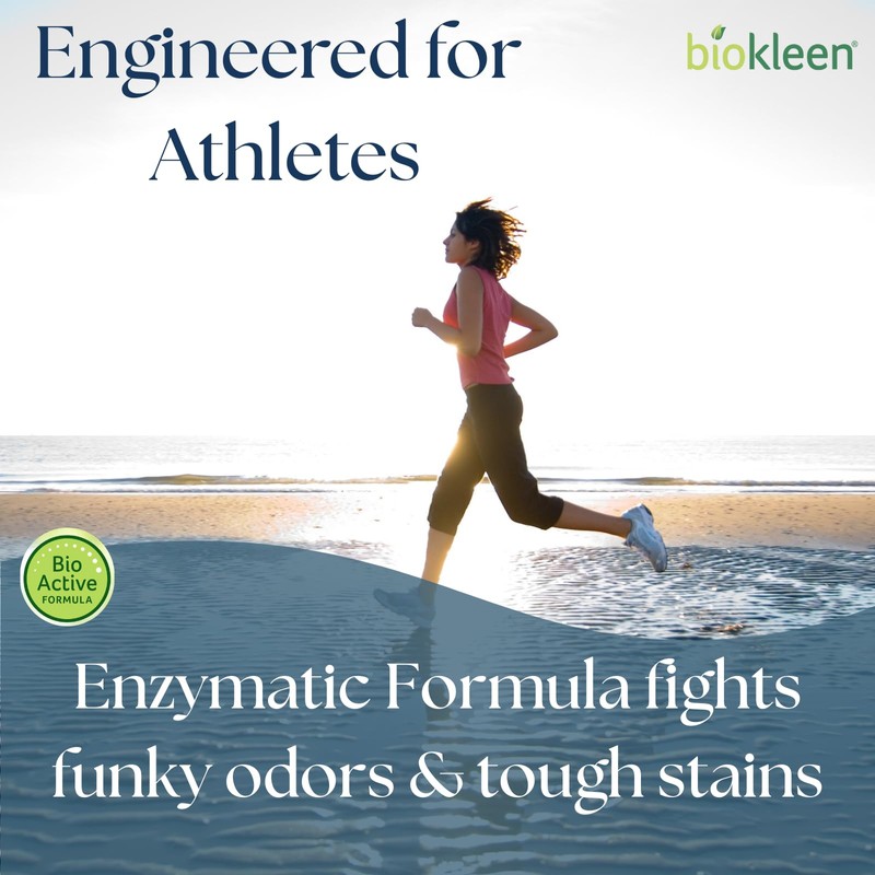 Biokleen Natural Sport 3X Concentrated Laundry Detergent, 300 Loads, Bio