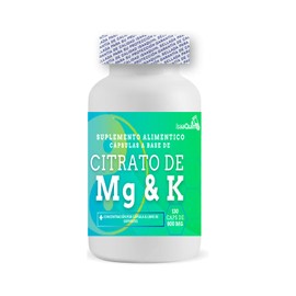 IsaaQuim Citrato de Magnesio y Potasio – 130 Cápsulas de 800 mg | 240 mg de Magnesio + 210 mg de Potasio por Porción | Suplemento Alimenticio – 43 Porciones