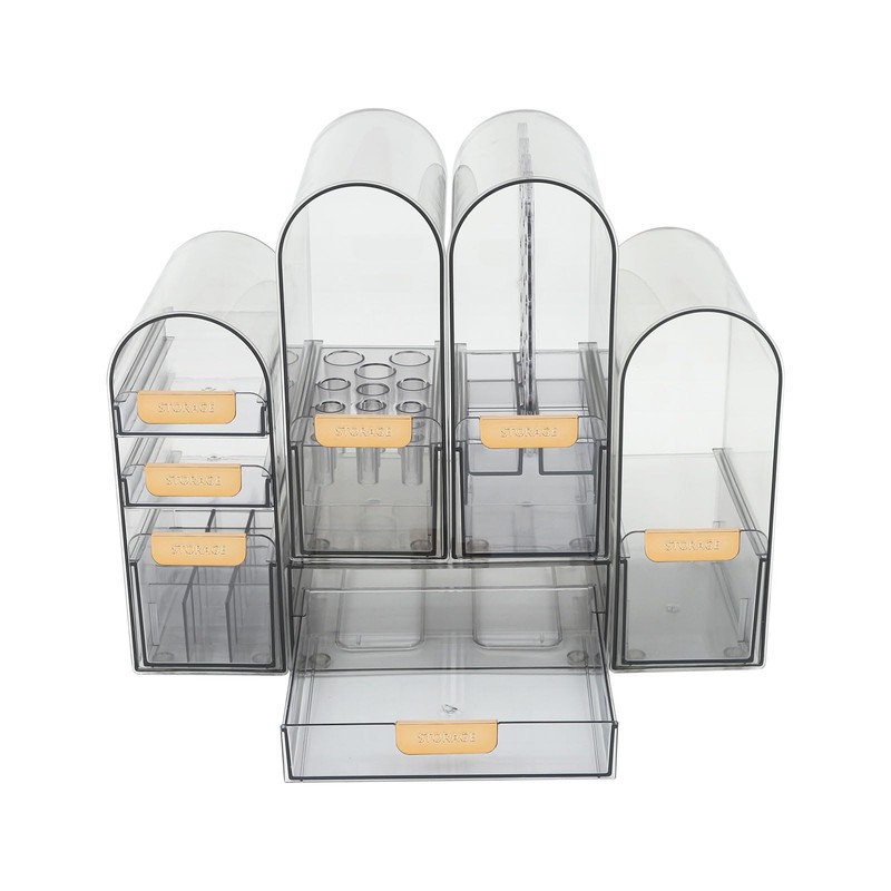 ILWorkTLs Countertop Makeup Organizer with Drawers,Stackable Cosmetic Organizers,Display Case for
