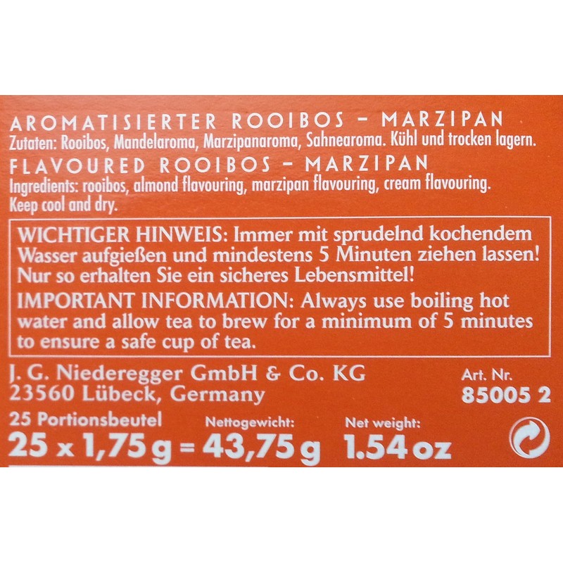 Niederegger Rooibos Tea