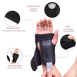 TYC Muñequera para deportes al aire libre, muñequera protectora durante el ejercicio, guantes de compresión, Suave comodo arthritis gloves.