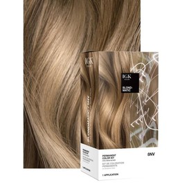 IGK PERMANENT COLOR KIT | Easy Application + Strengthen + Shine | Squalane + Orchid Extract | Vegan + Cruelty Free + Ammonia Free | 140ml | 4.75 oz:_8NV BLONDMATIC