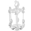 Coffee Spoon Holder Elegant Swan Silver Color Zinc Alloy Rotatable