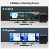 VEDINDUST KVM Switch 2 Monitors 2 Computers 4K60HZ Dual HDMI