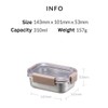 LocknLock Stainless Steel Food Storage Container - Airtight, Leak-proof, Stackable