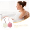 Nolitoy 4piezas Accesorios Baño Bolas Exfoliantes Esponja Exfoliante Corporal Seguro