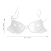 FENICAL Invisible Transparent Ultra-fine Strap Plastic Bra Disposable Underwear Bra