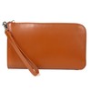 Mura Clutch Bag, Men's, Genuine Leather, Cordovan Style, L-Shaped Zipper,