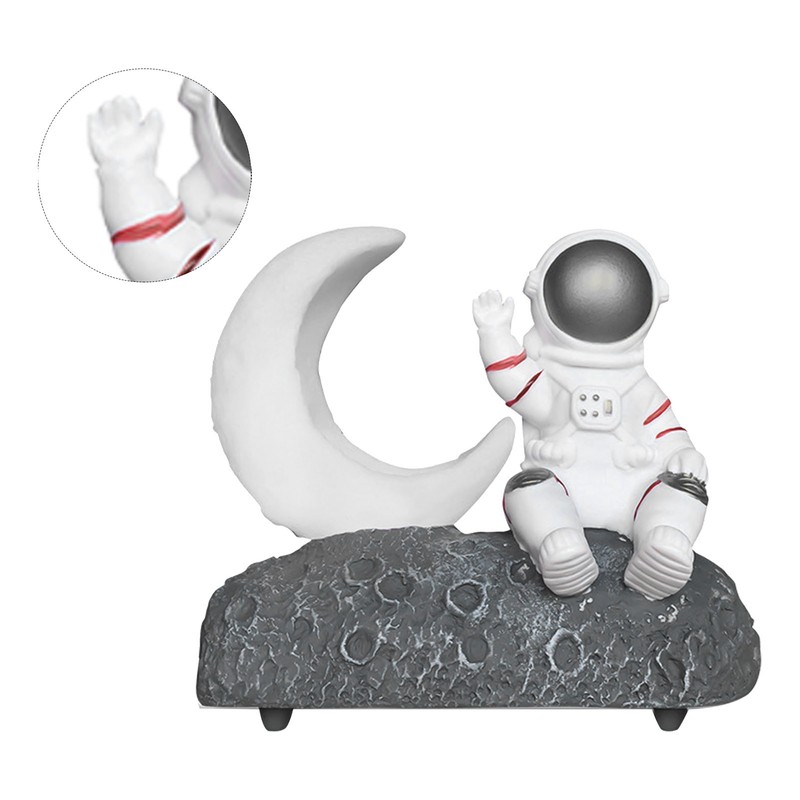Wireless Bluetooth Speaker with LED Light Astronaut and Moon Shape