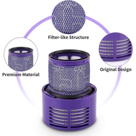 cann 2 Pack Replacement Vacuum Cleaner Hepa Filter 96908201 Suitable for Dyson V10 and Dyson SV12-969082-01