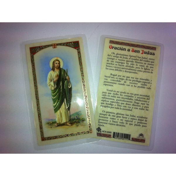 Holy Prayer Cards for San Judas (Saint Jude) in Spanish