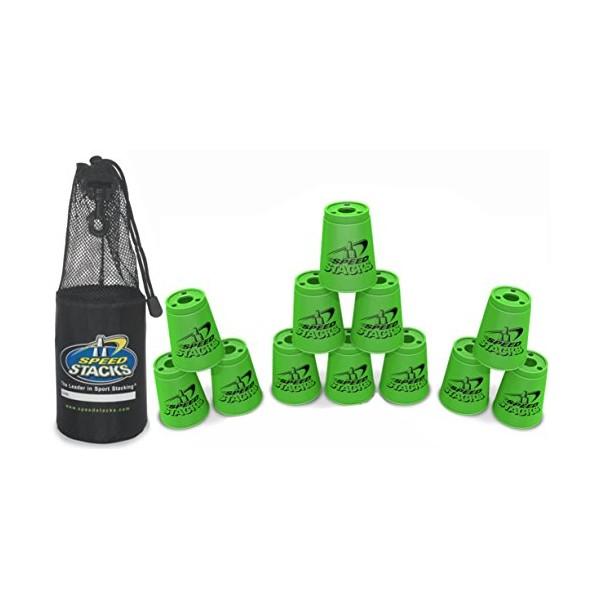 Speed Stacks Set of 12 Competition 4" Neon Green Cups
