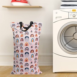 MHwan Wetbags Nursery, Wet Bag, Waterproof Double Zip Bag for Hanging, Washable and Reusable, Suitable for Baby Nappies, Fitness, Beach, Pool Wet Bag, Dw02, Functional Floral