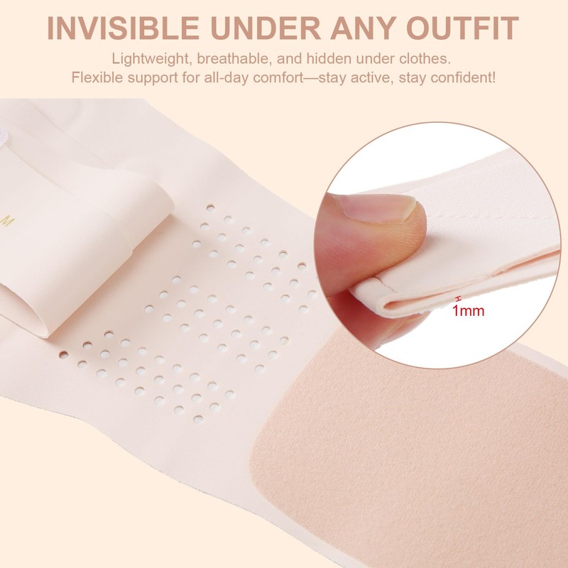RANDY SUN Lower Back Brace for Women, Lightweight Compression Back
