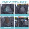 Back Seat Extender for Dogs + 2 Dog Seat Belts,