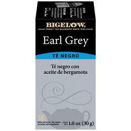 Bigelow Tea – Té Negro Earl Grey, Con Aceite de Bergamota 100% Puro, 3 Pack, Caja con 18 Bolsitas Envueltas Individualmente, 54 bolsitas de té en total, Producto Kosher