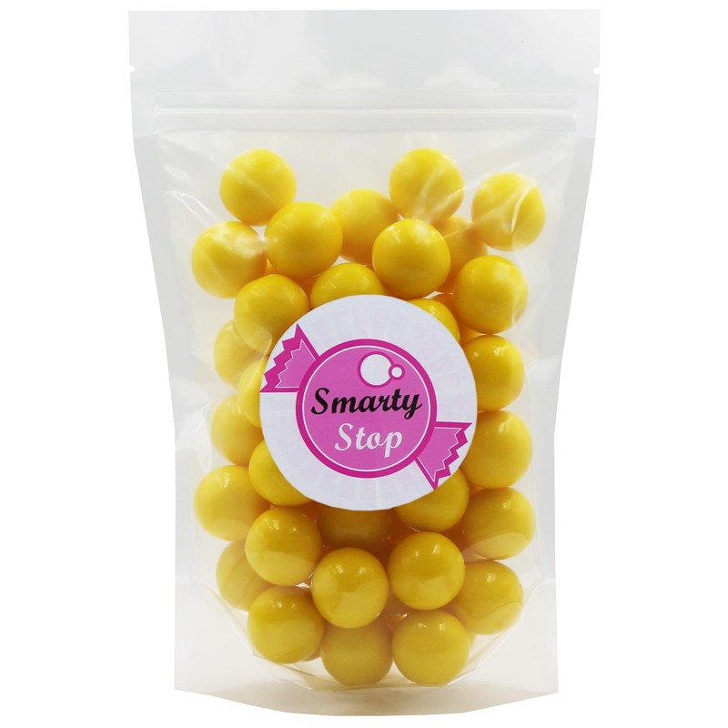 Smarty Stop Every Color 1" Gumballs (Yellow, 1 Pound (Pack
